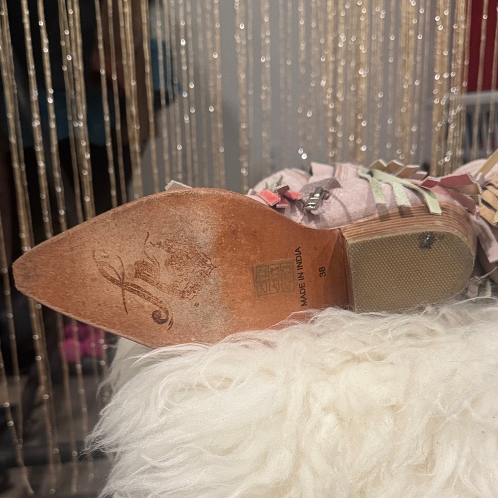 Free People Flawless Fringe Western Suede Ankle Boots - Picture 3 of 7